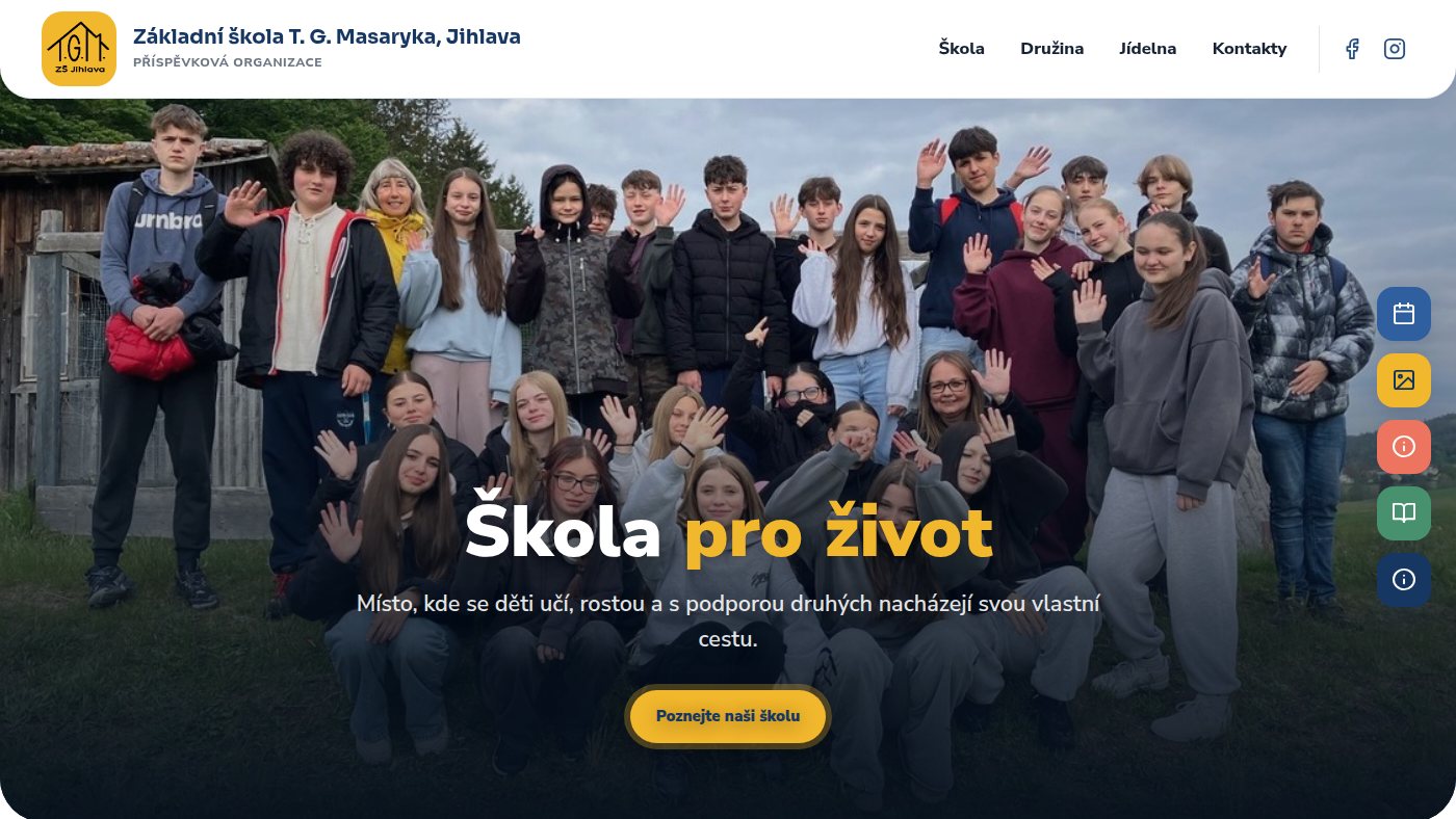The home page of zstgm-ji.cz