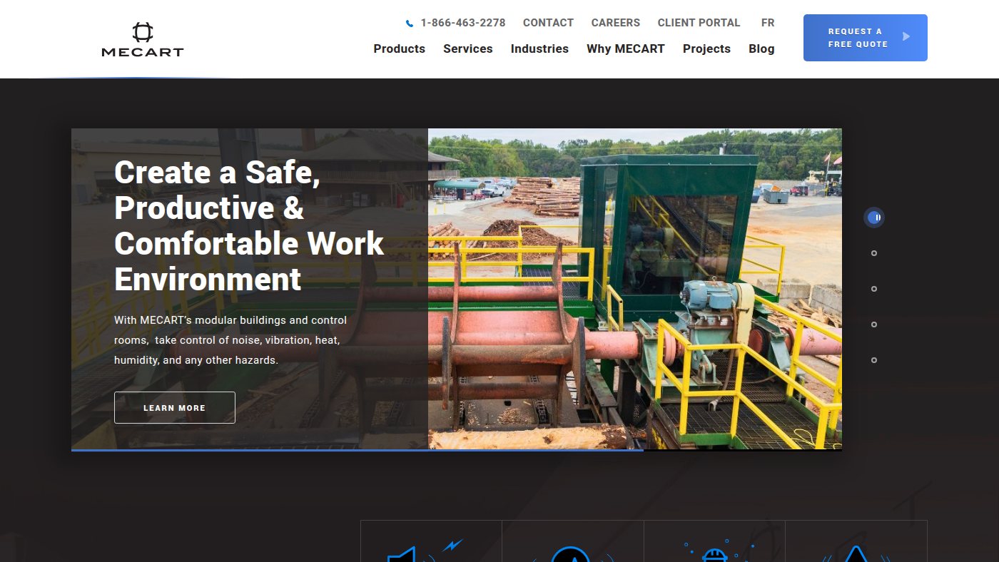 The home page of mecart.com