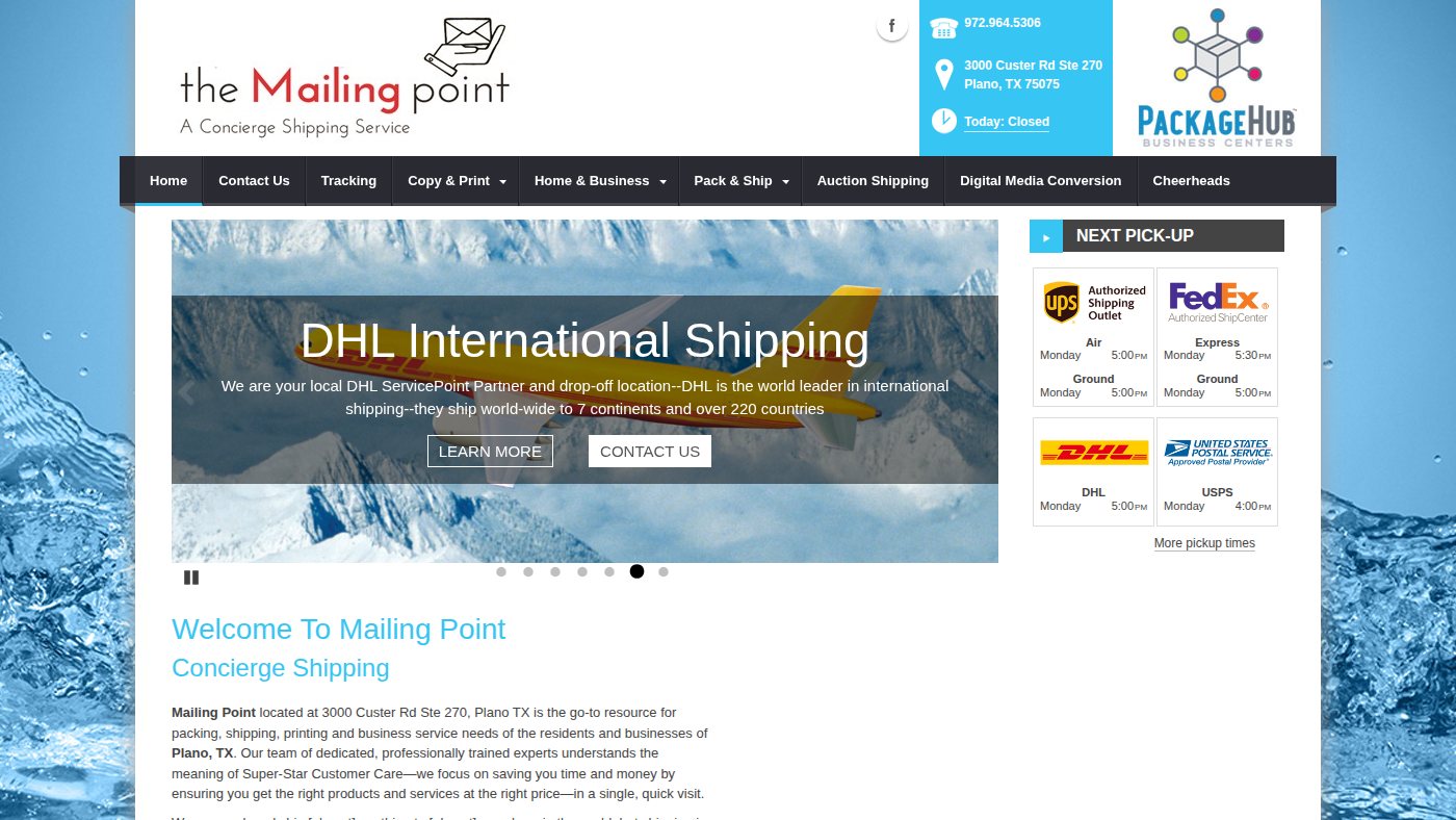 The home page of mailingpoint.com
