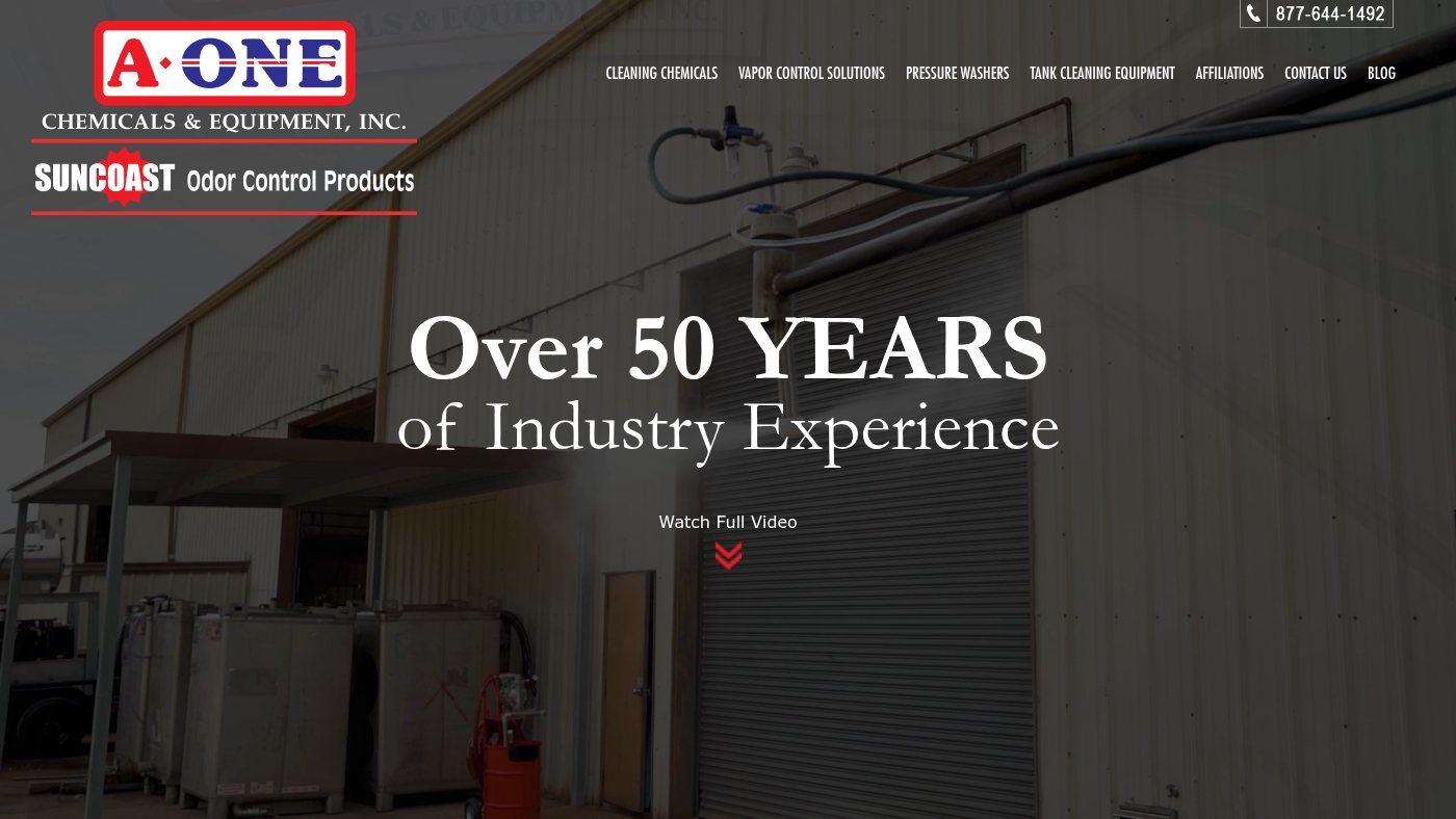 The home page of a-onechemicals.com