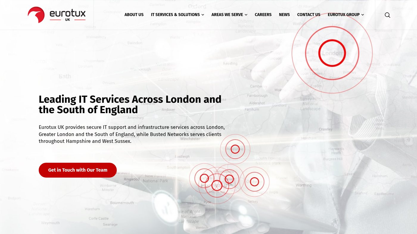The home page of eurotux.co.uk