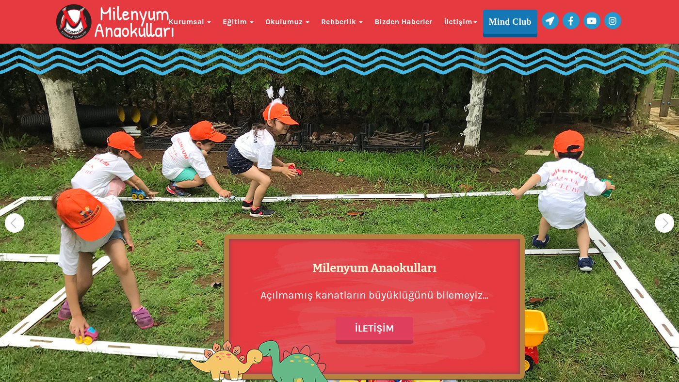 The home page of milenyumegitimkurumlari.com