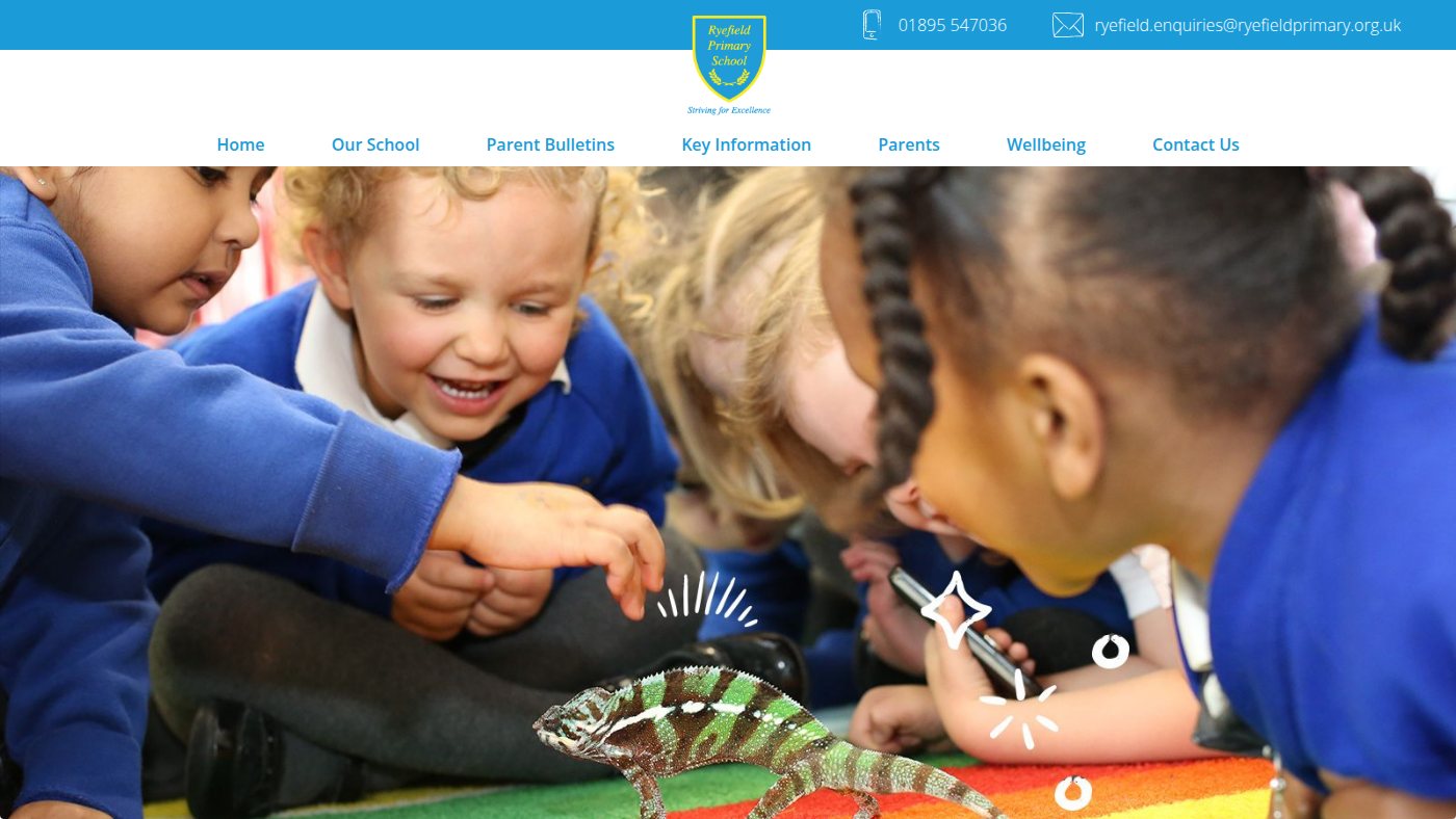The home page of ryefieldprimary.org.uk