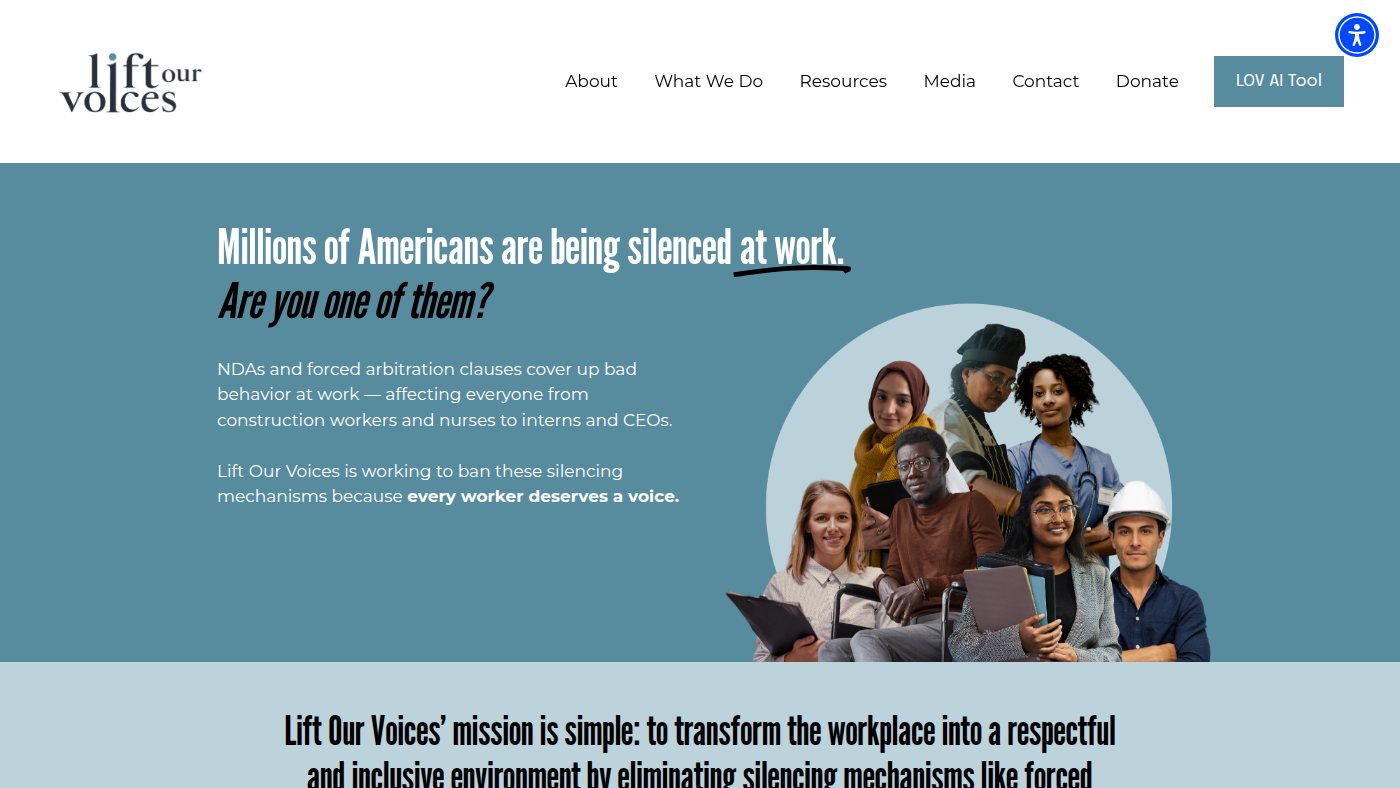 The home page of liftourvoices.org