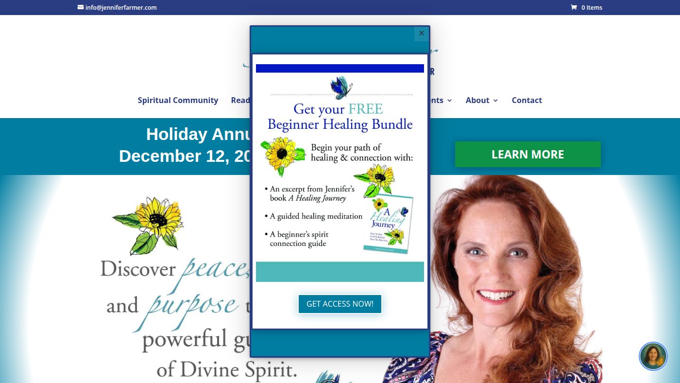 The home page of jenniferfarmer.com