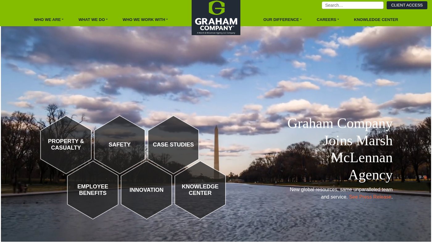 The home page of grahamco.com