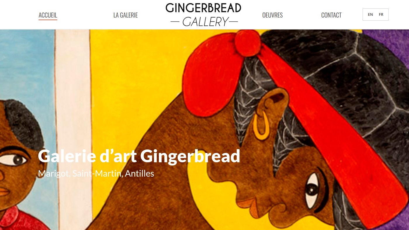 The home page of gingerbread-gallery.com