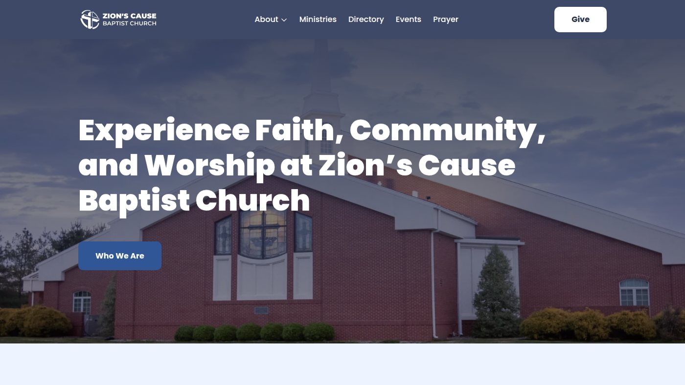 The home page of zionscause.org
