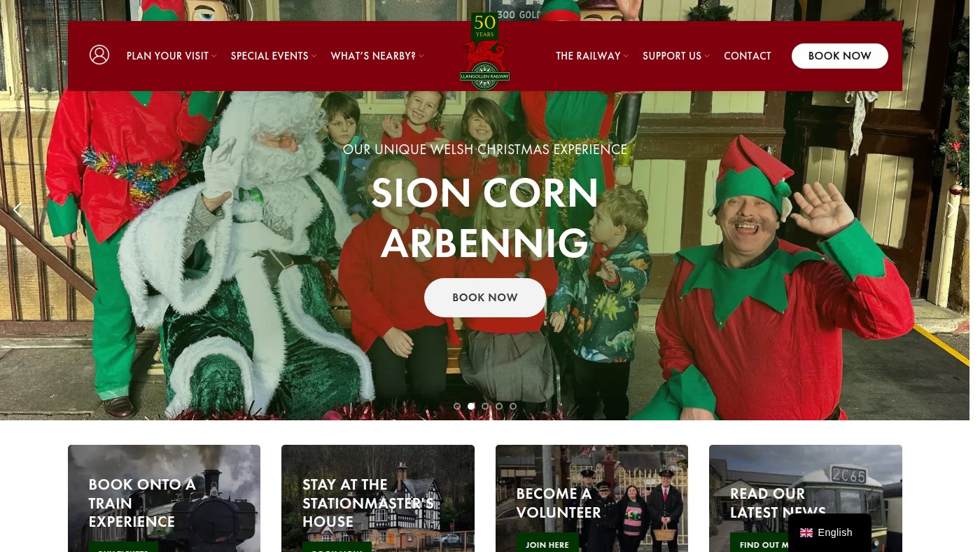 The home page of llangollen-railway.co.uk