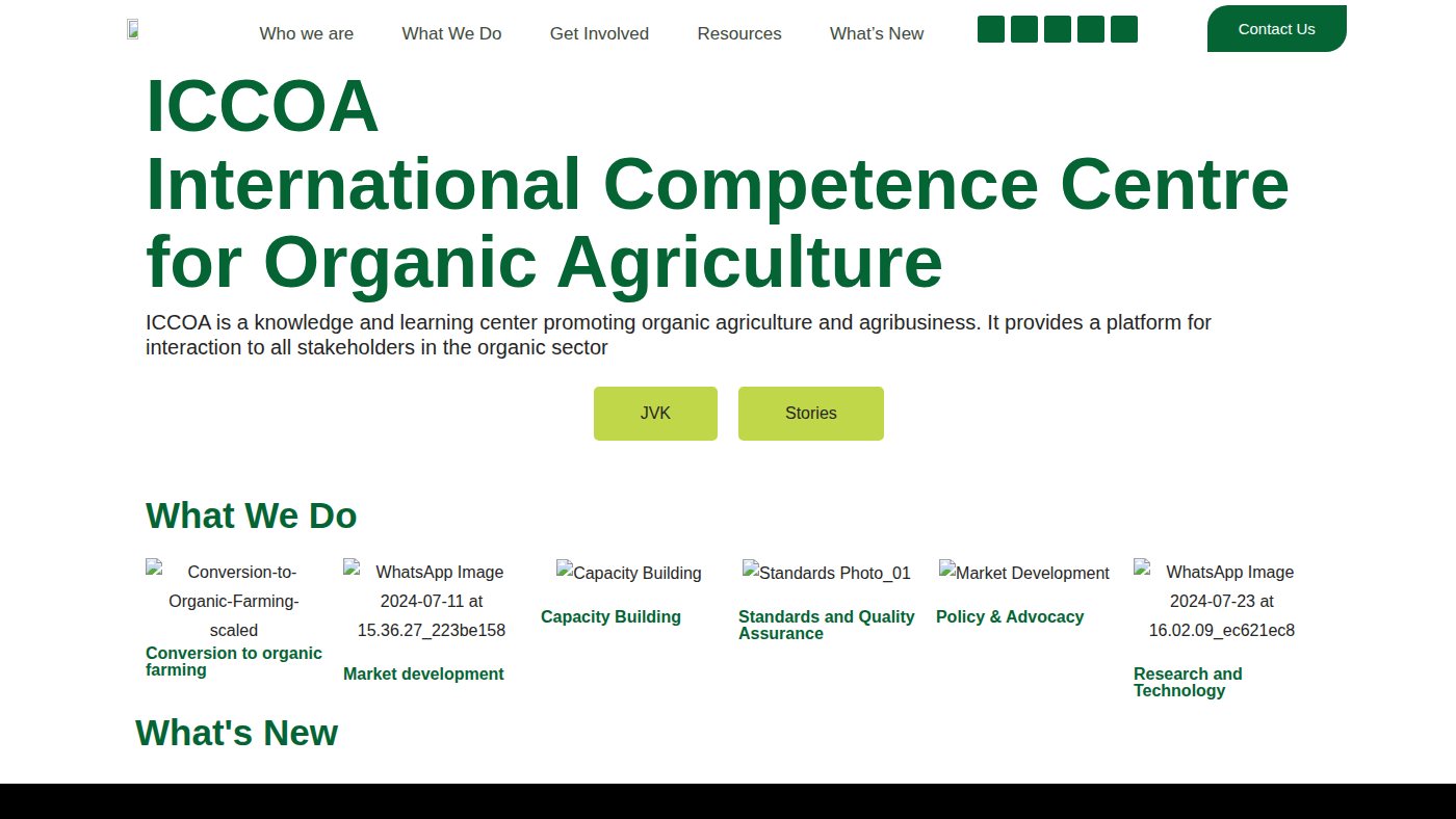 The home page of iccoa.org