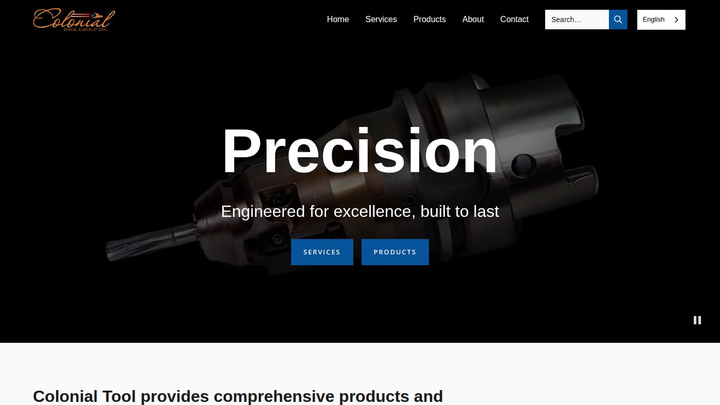 The home page of colonialtool.com