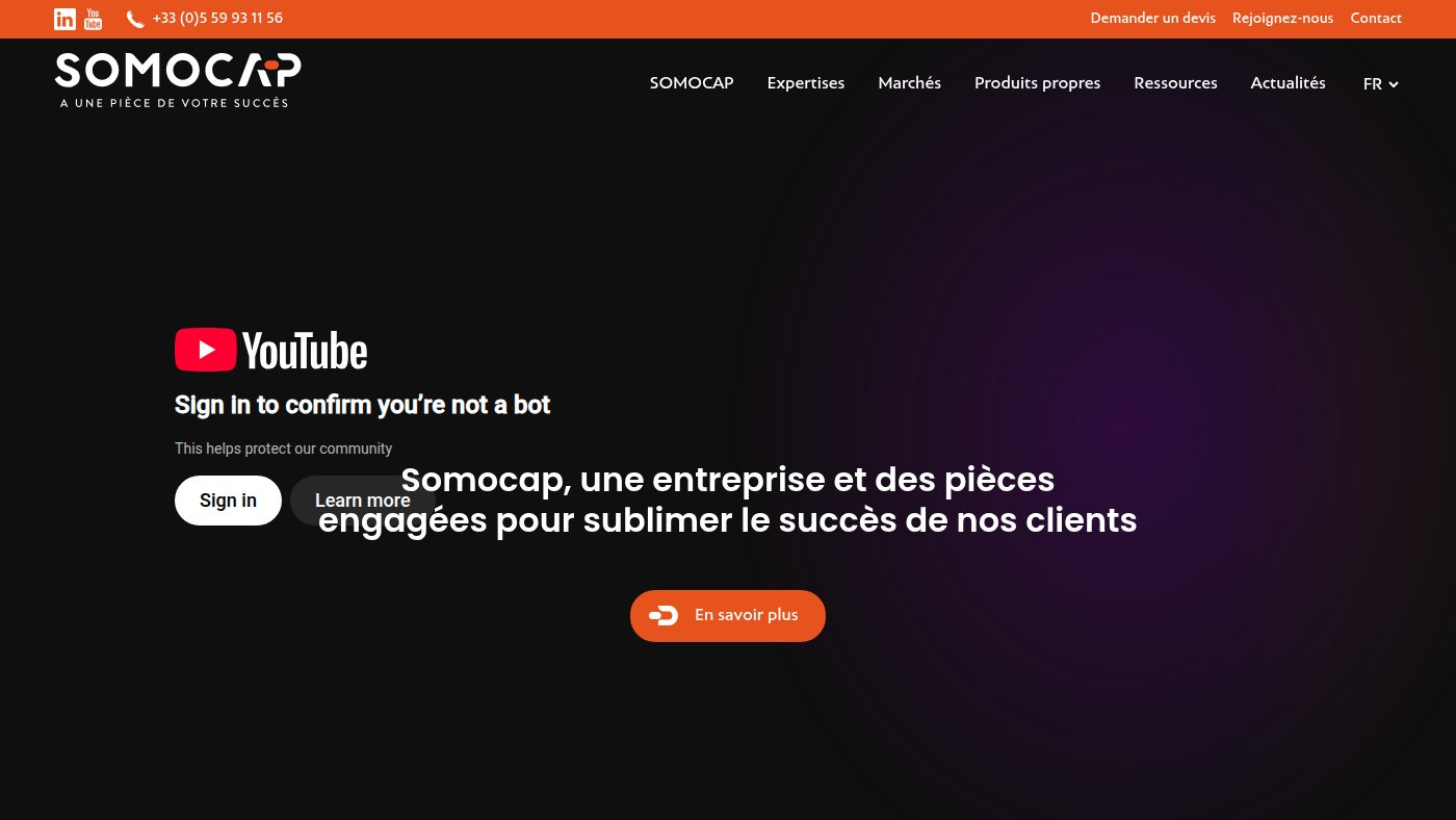 The home page of somocap.com