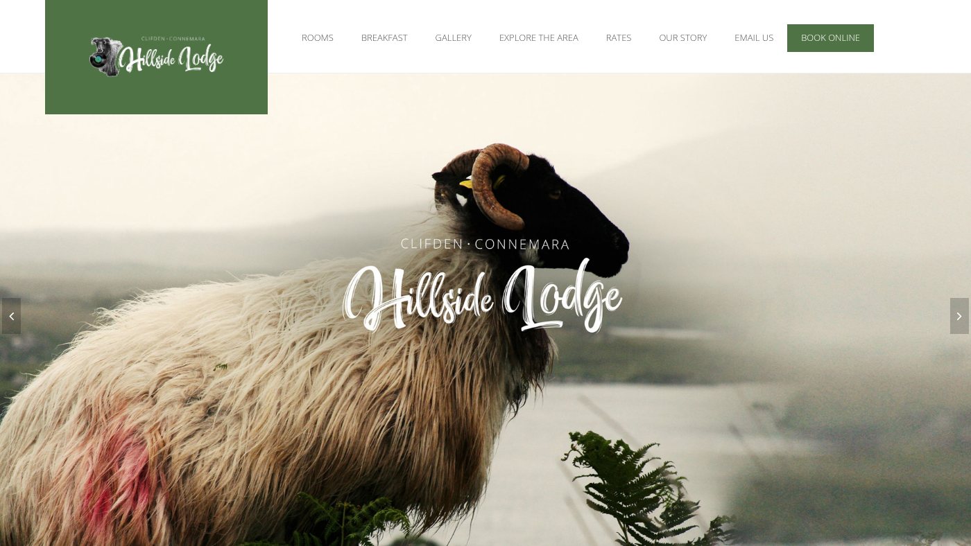 The home page of hillside-lodge.com