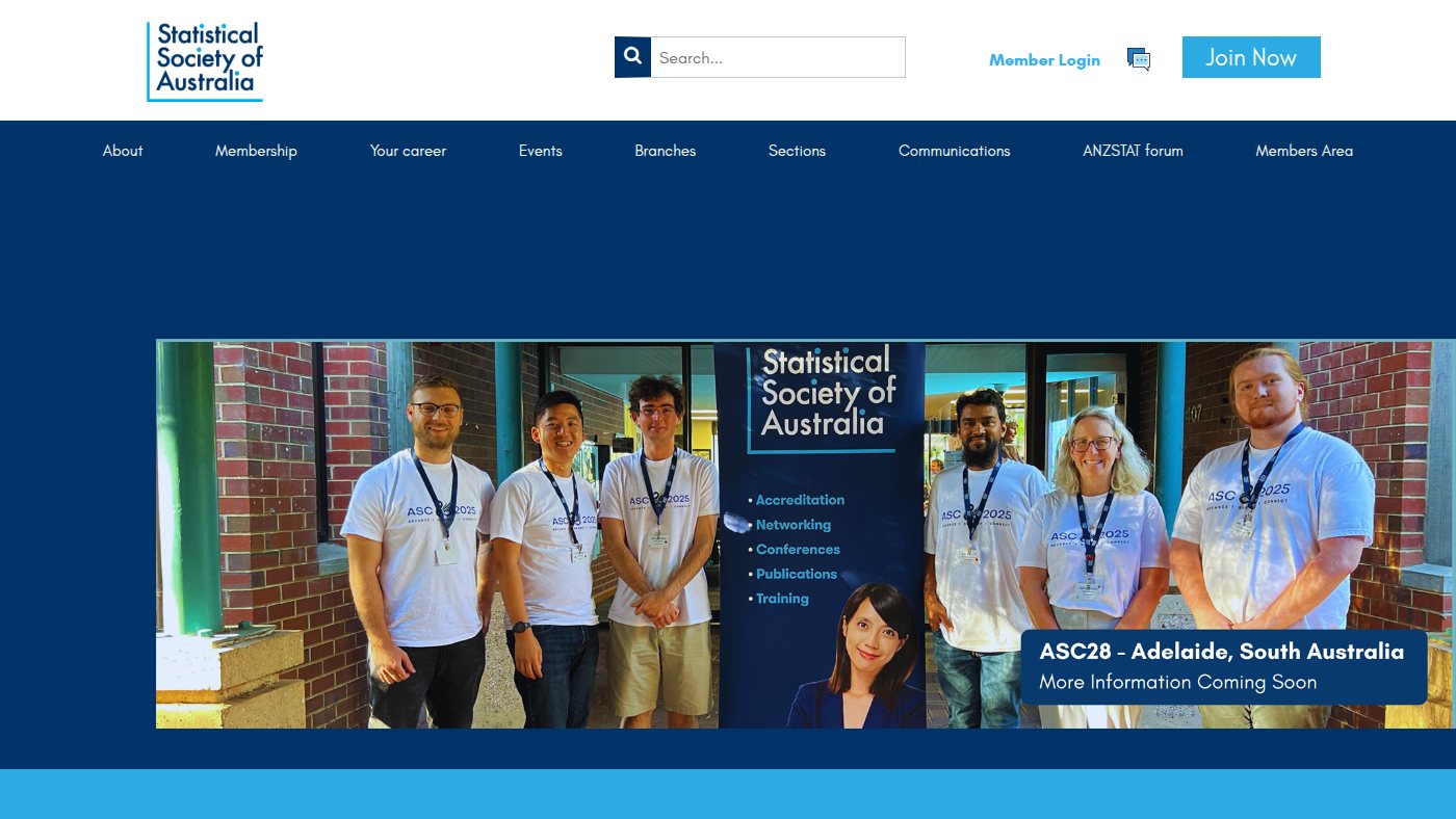 The home page of statsoc.org.au