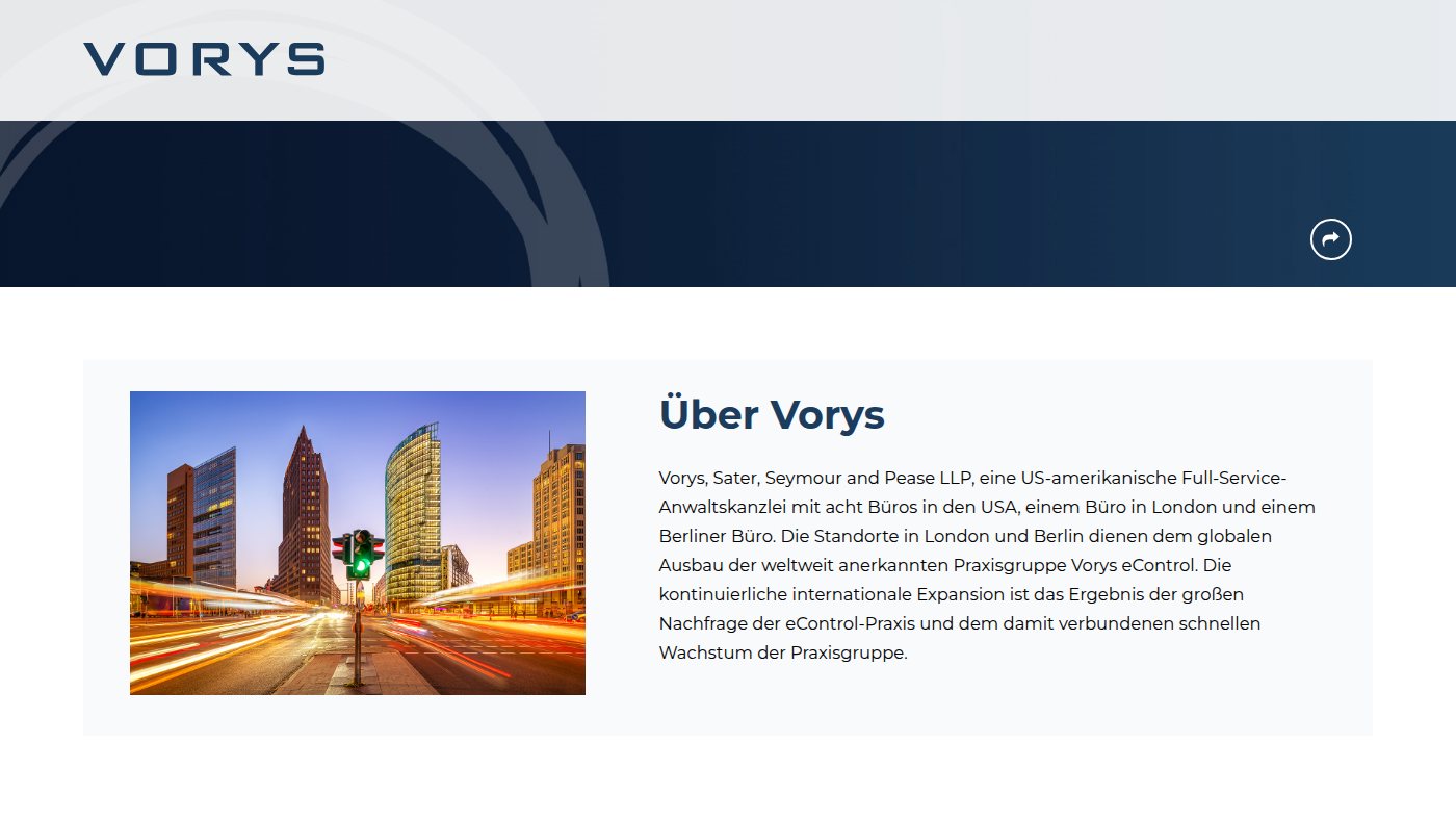 The home page of vorys.com