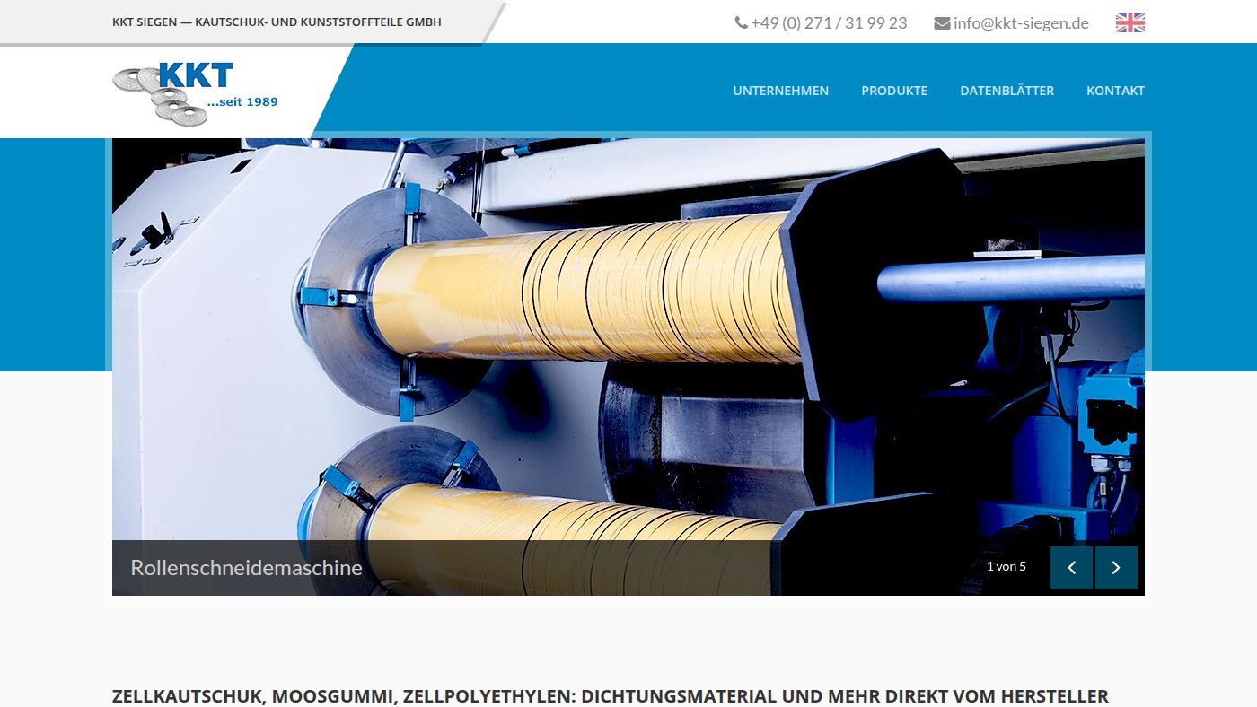 The home page of kkt-siegen.de