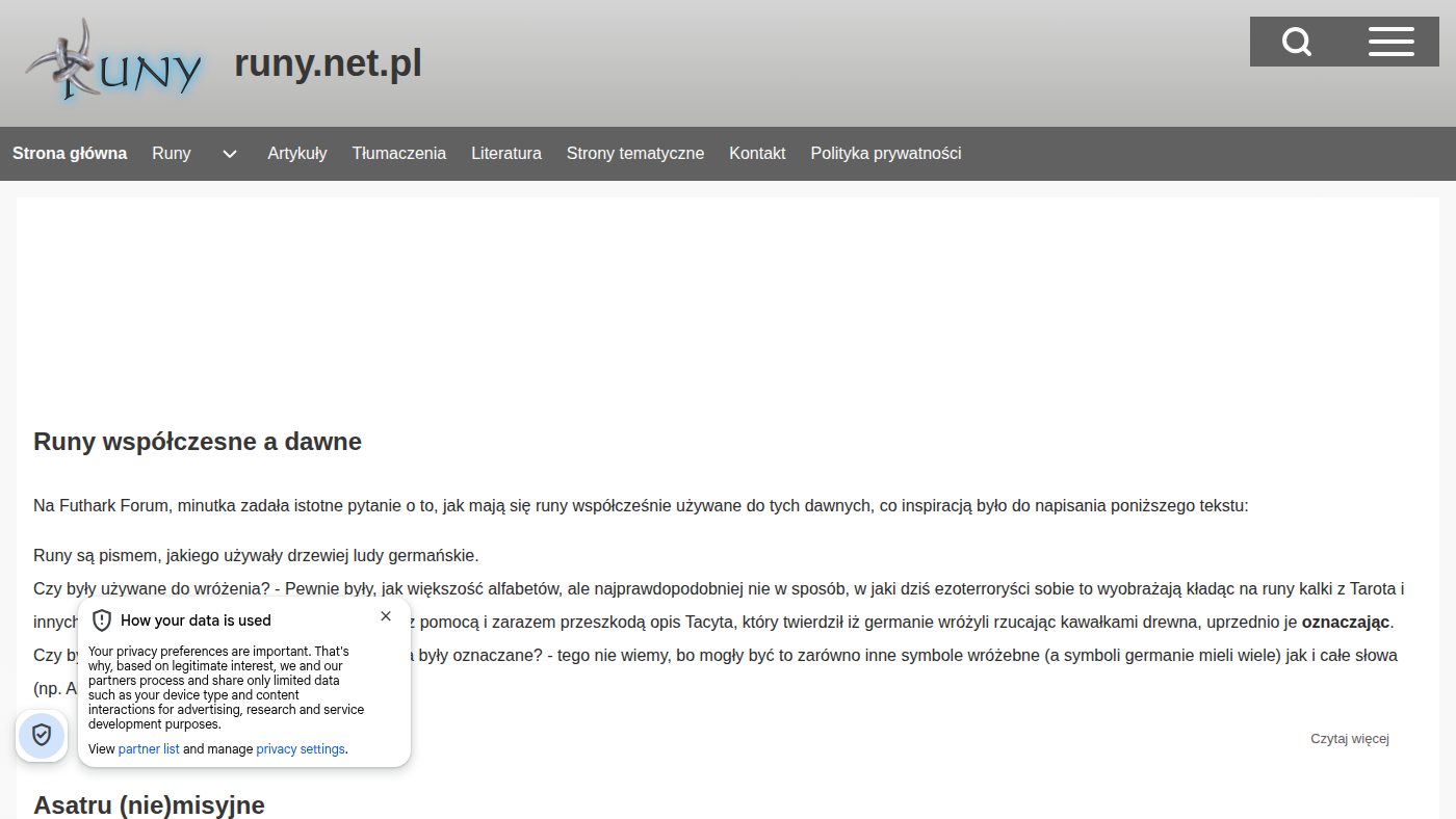 The home page of runy.net.pl