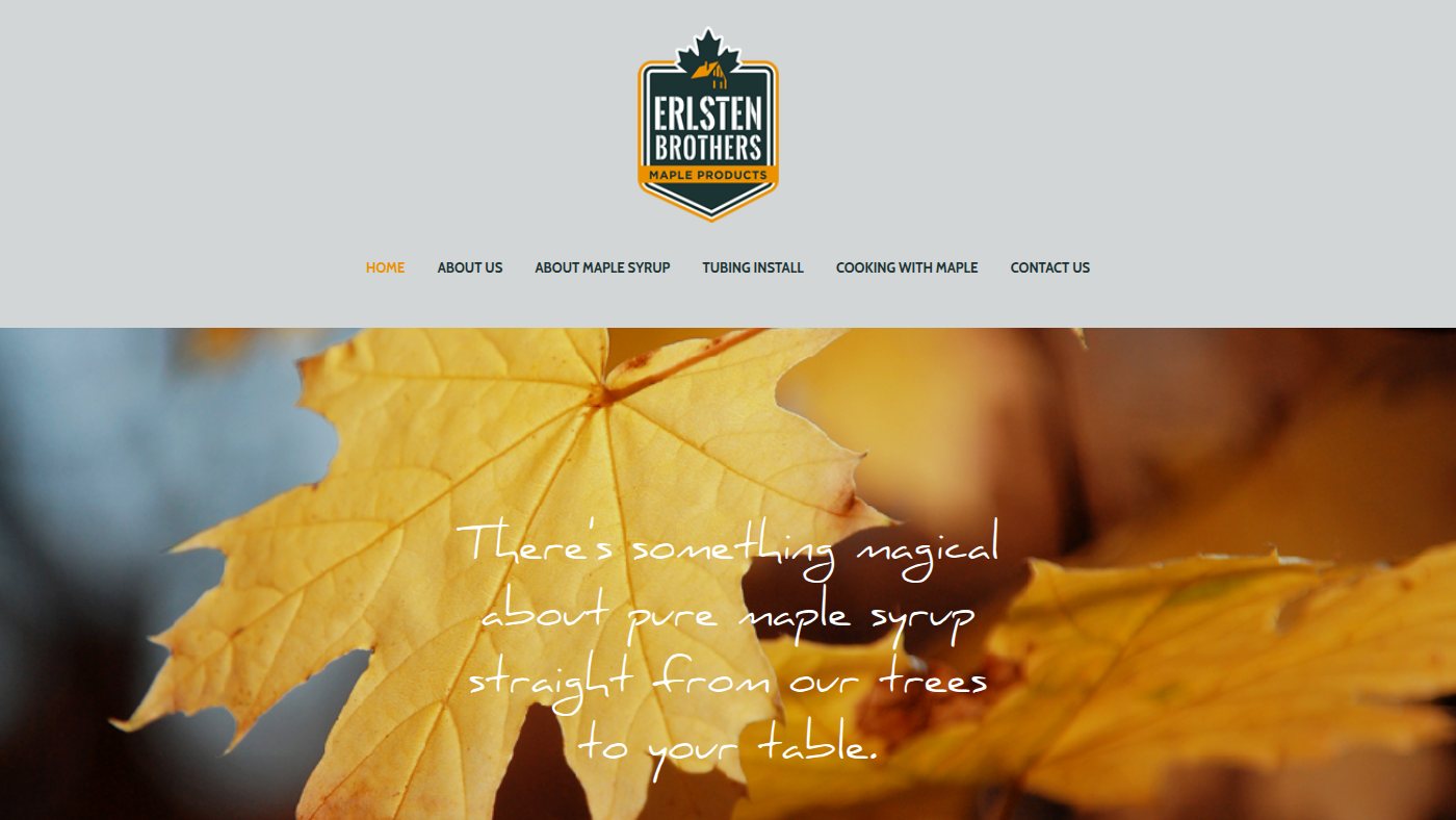 The home page of erlstenmaple.com