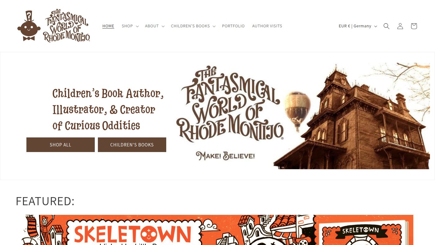 The home page of rhodemontijo.com