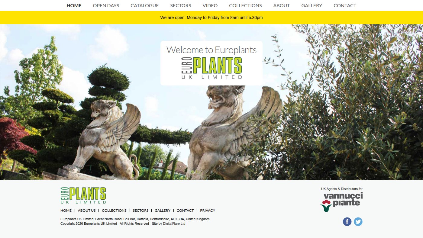 The home page of europlants.net
