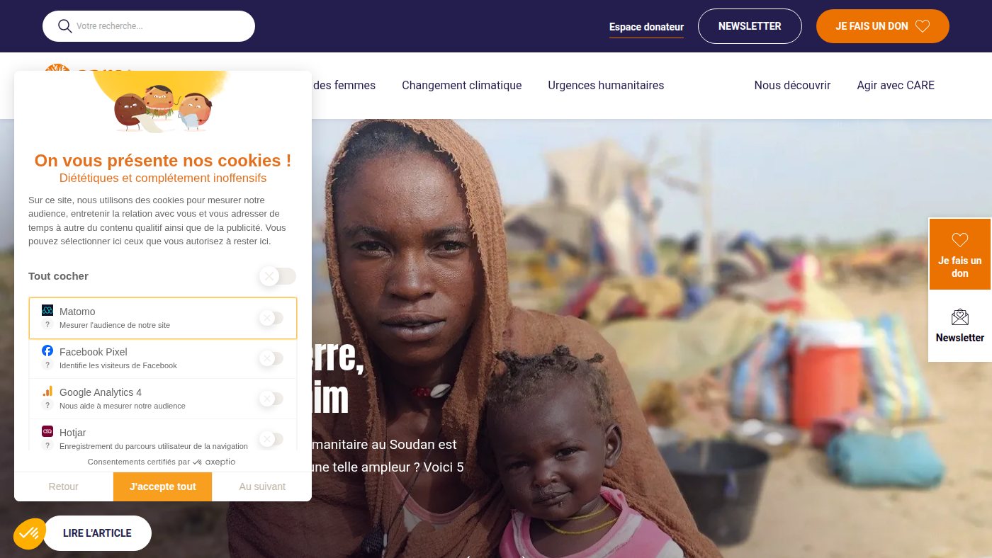 The home page of carefrance.org