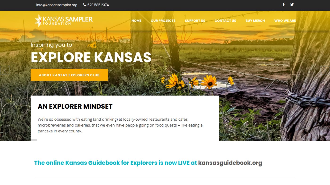 The home page of kansassampler.org