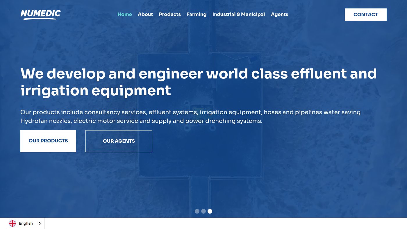 The home page of numedic.co.nz