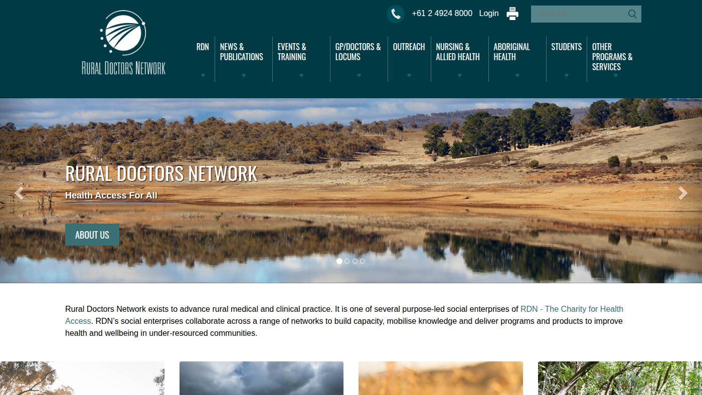 The home page of ruraldoctors.org
