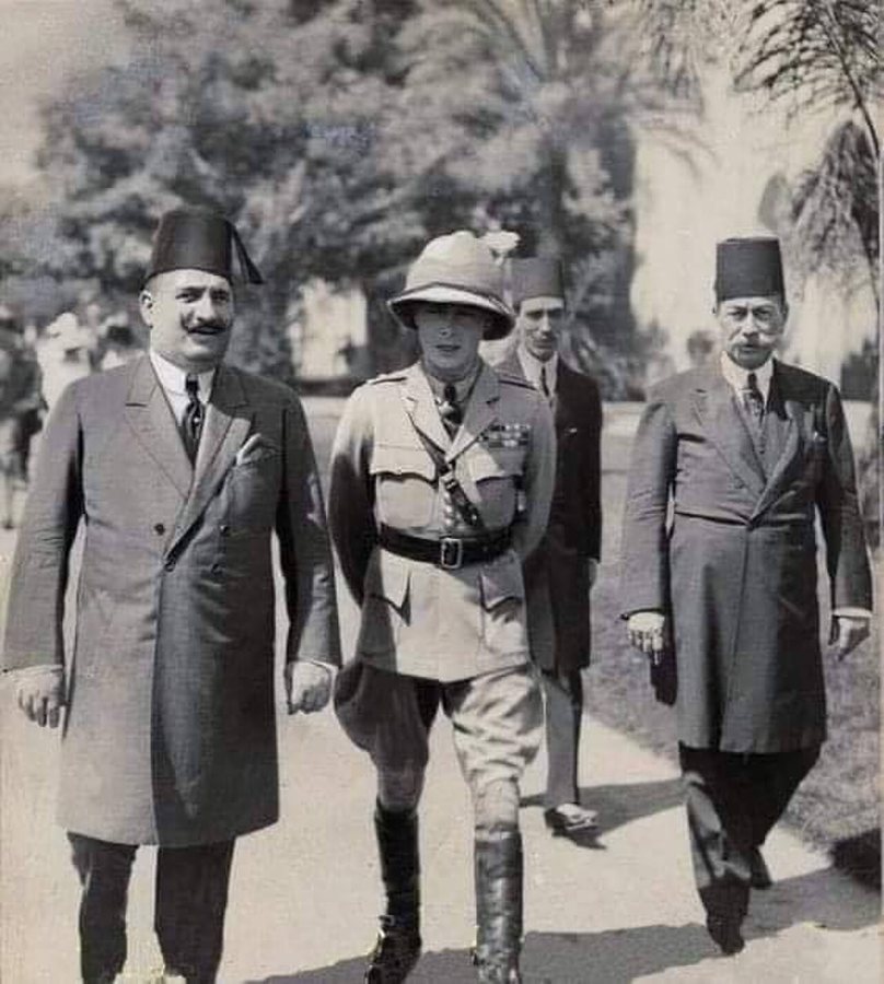 Fuad I de Egipto con Eduardo, príncipe de Gales, 1932