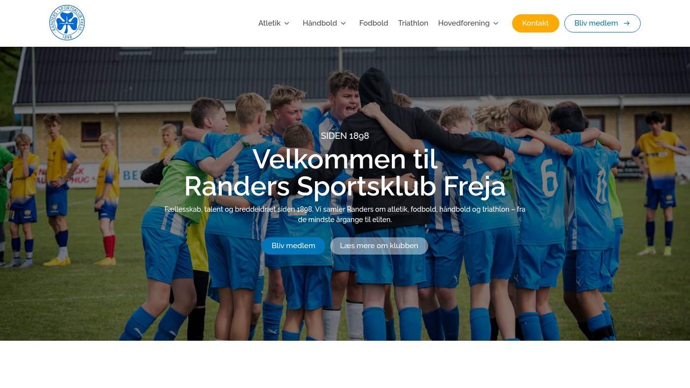 The home page of randersfreja.dk