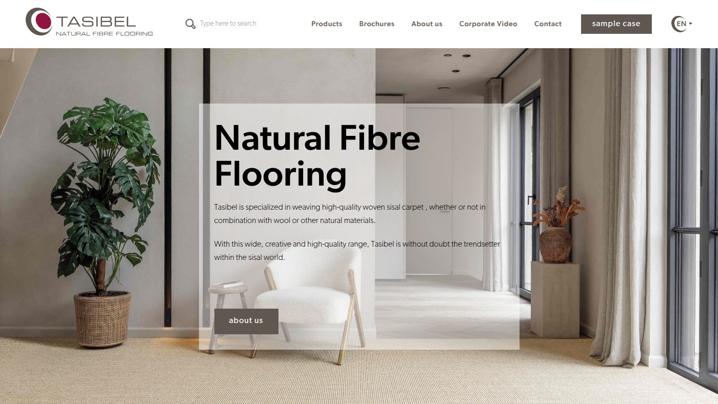 The home page of tasibel.be