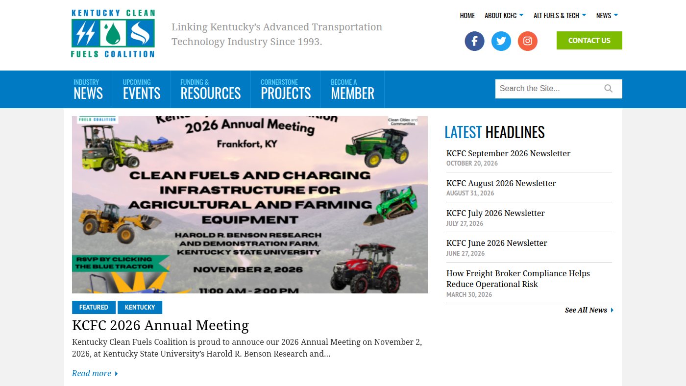 The home page of kentuckycleanfuels.org