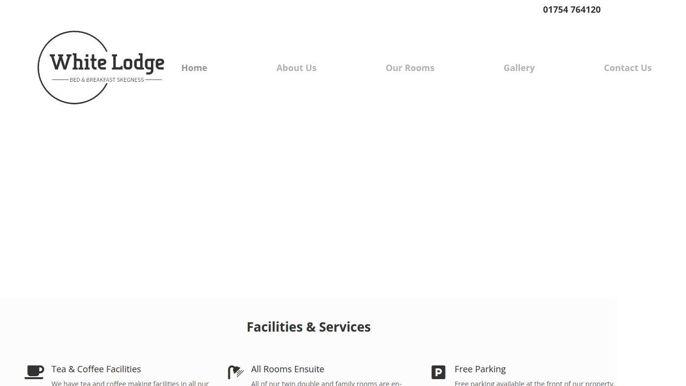 The home page of white-lodge.co.uk