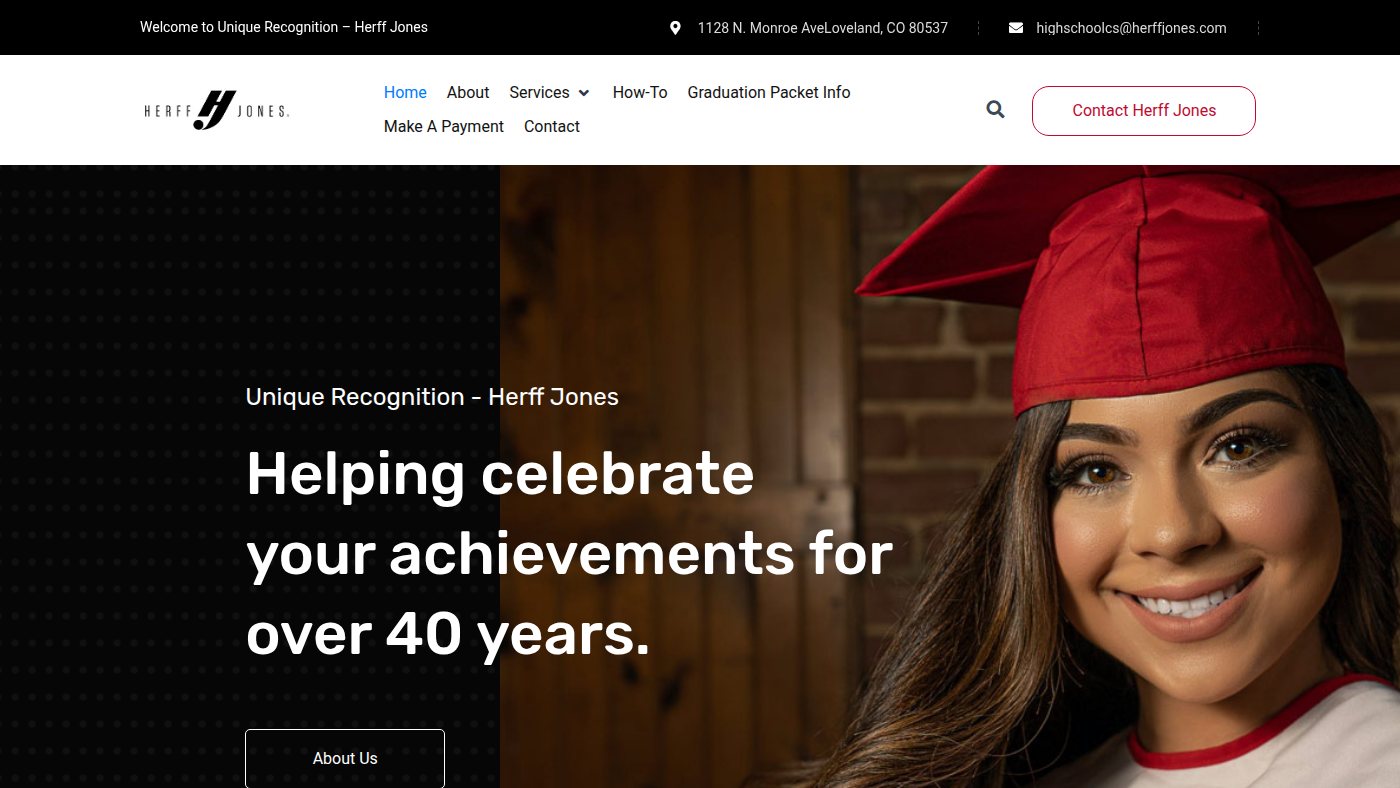 The home page of urherffjones.com