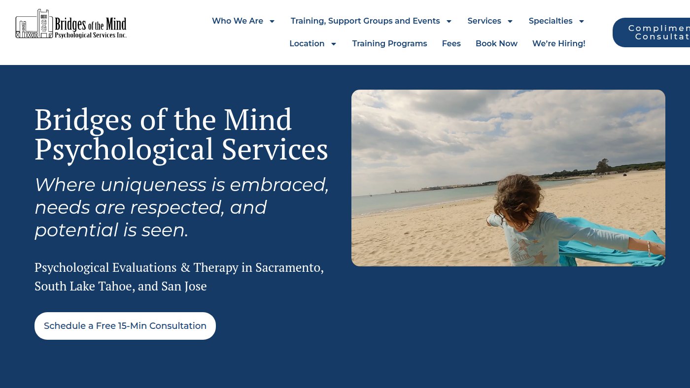 The home page of bridgesofthemind.com