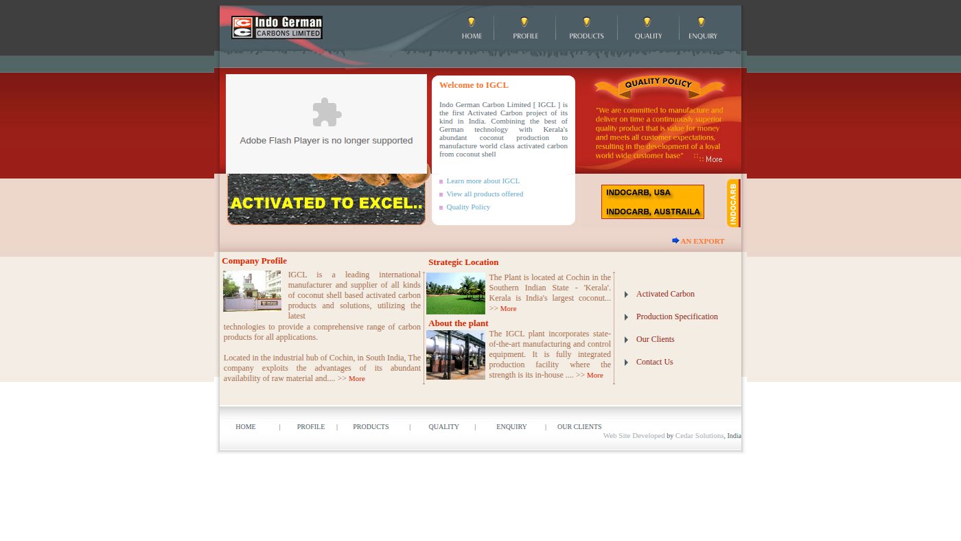 The home page of igcl.com
