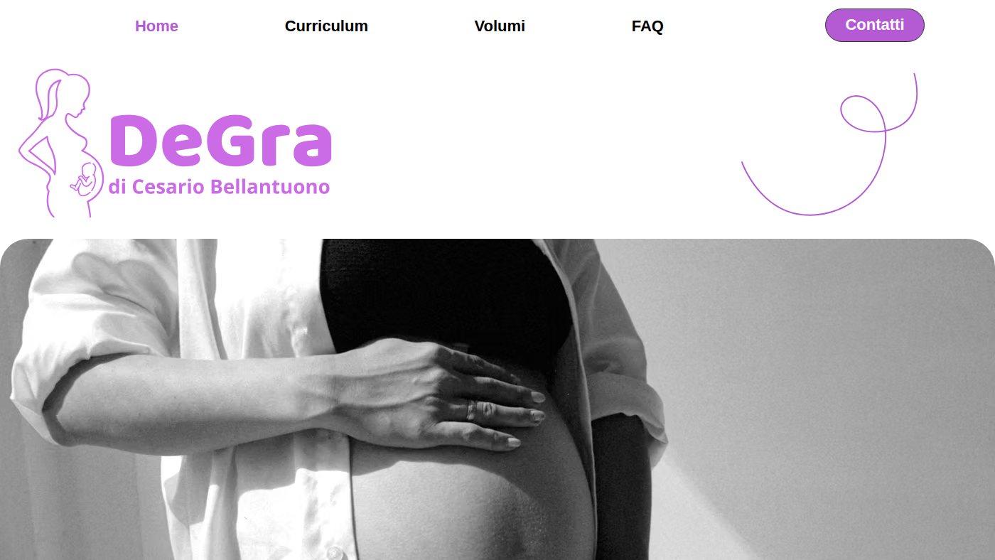 The home page of depressionegravidanza.it