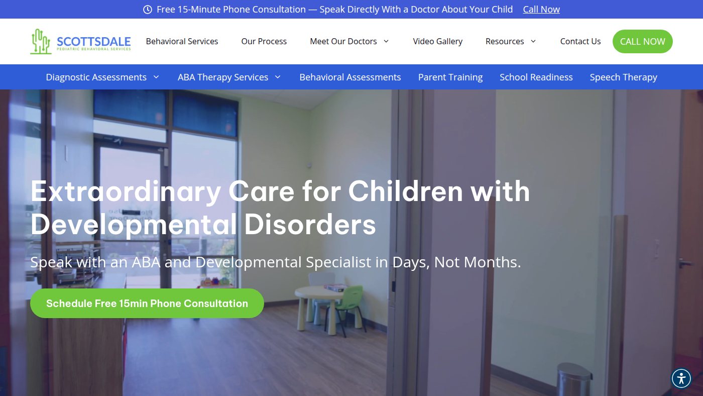 The home page of scottsdalepbs.com