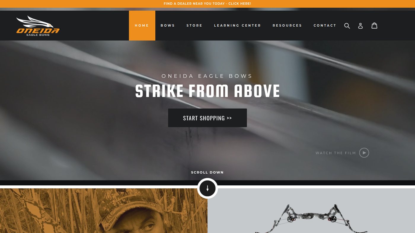 The home page of oneidaeaglebows.com