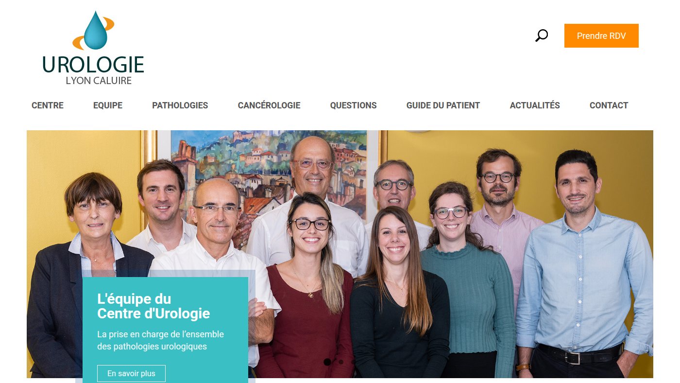 The home page of urologie-lyon.com