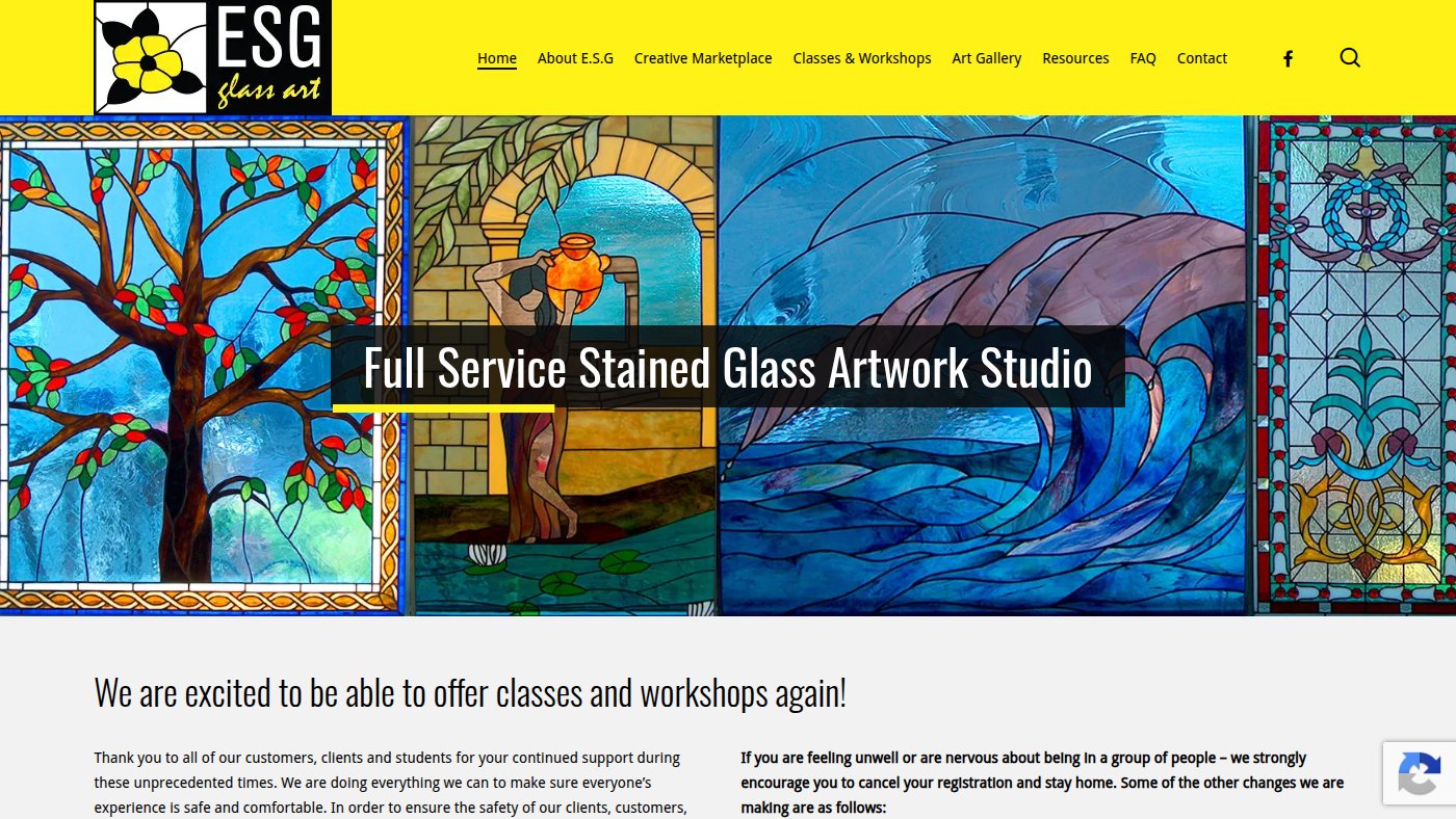 The home page of essexstainedglass.com