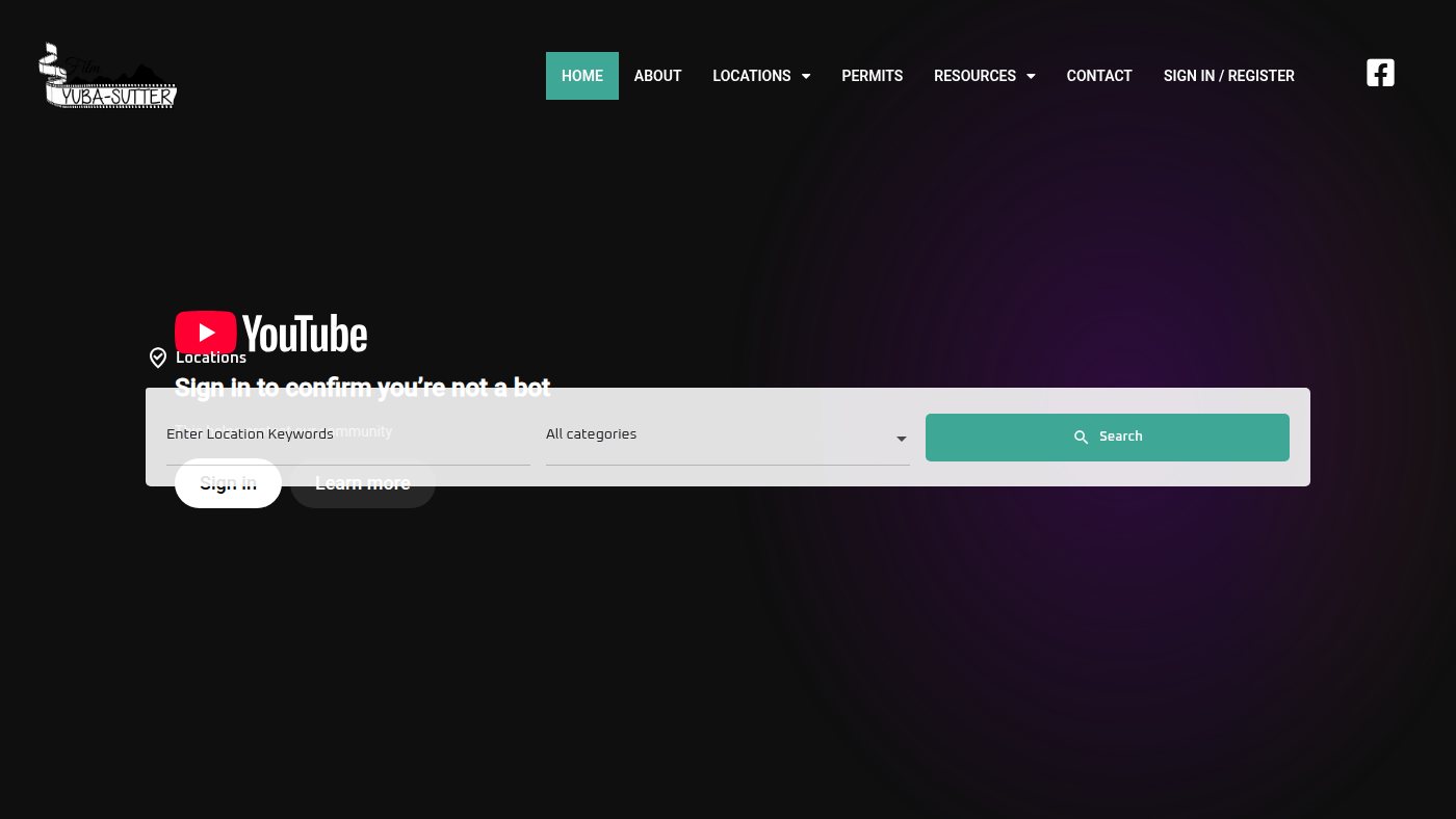 The home page of filmyubasutter.com