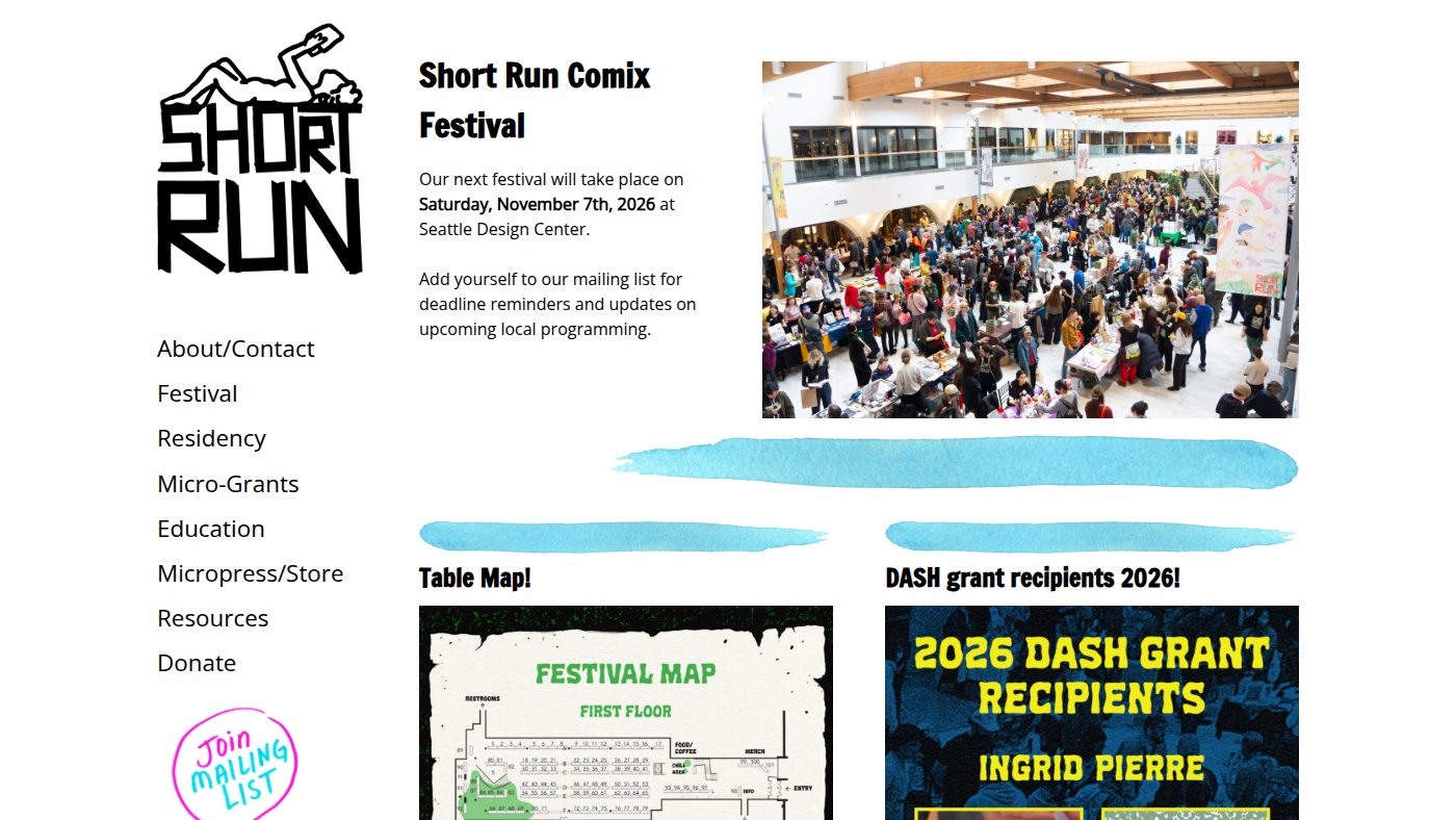 The home page of shortrun.org