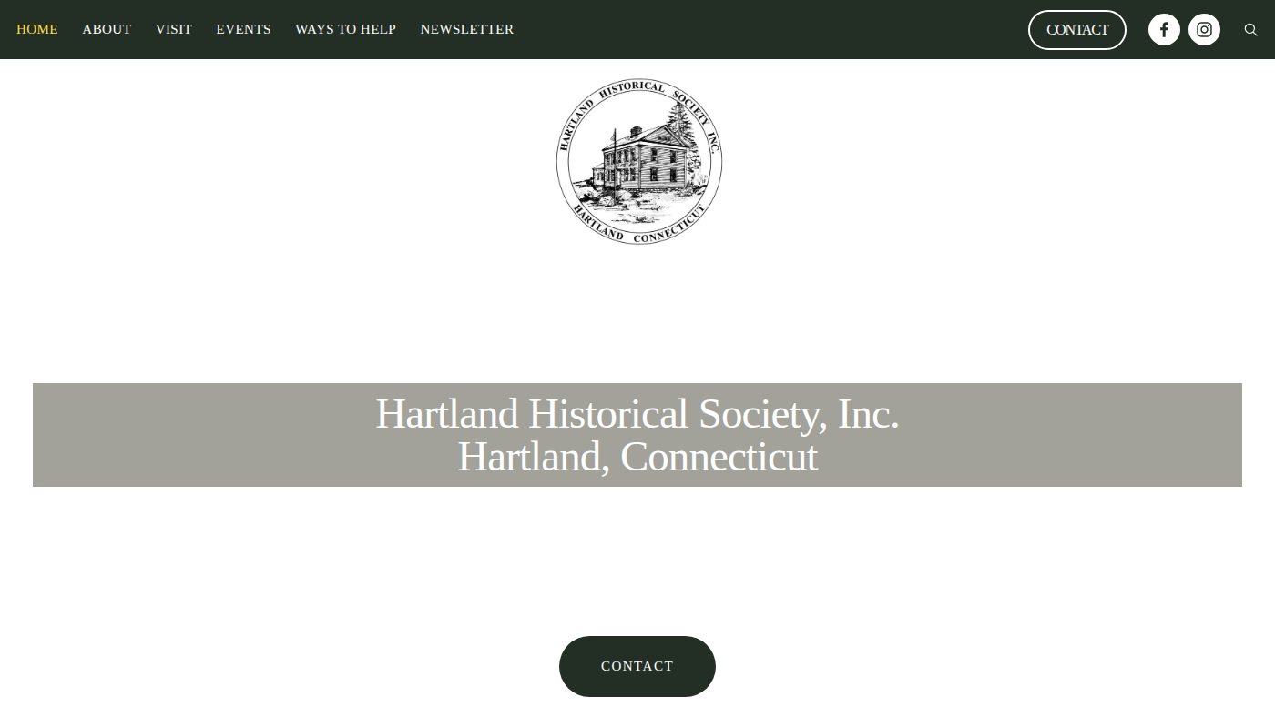The home page of hartlandhistoricalsociety.com