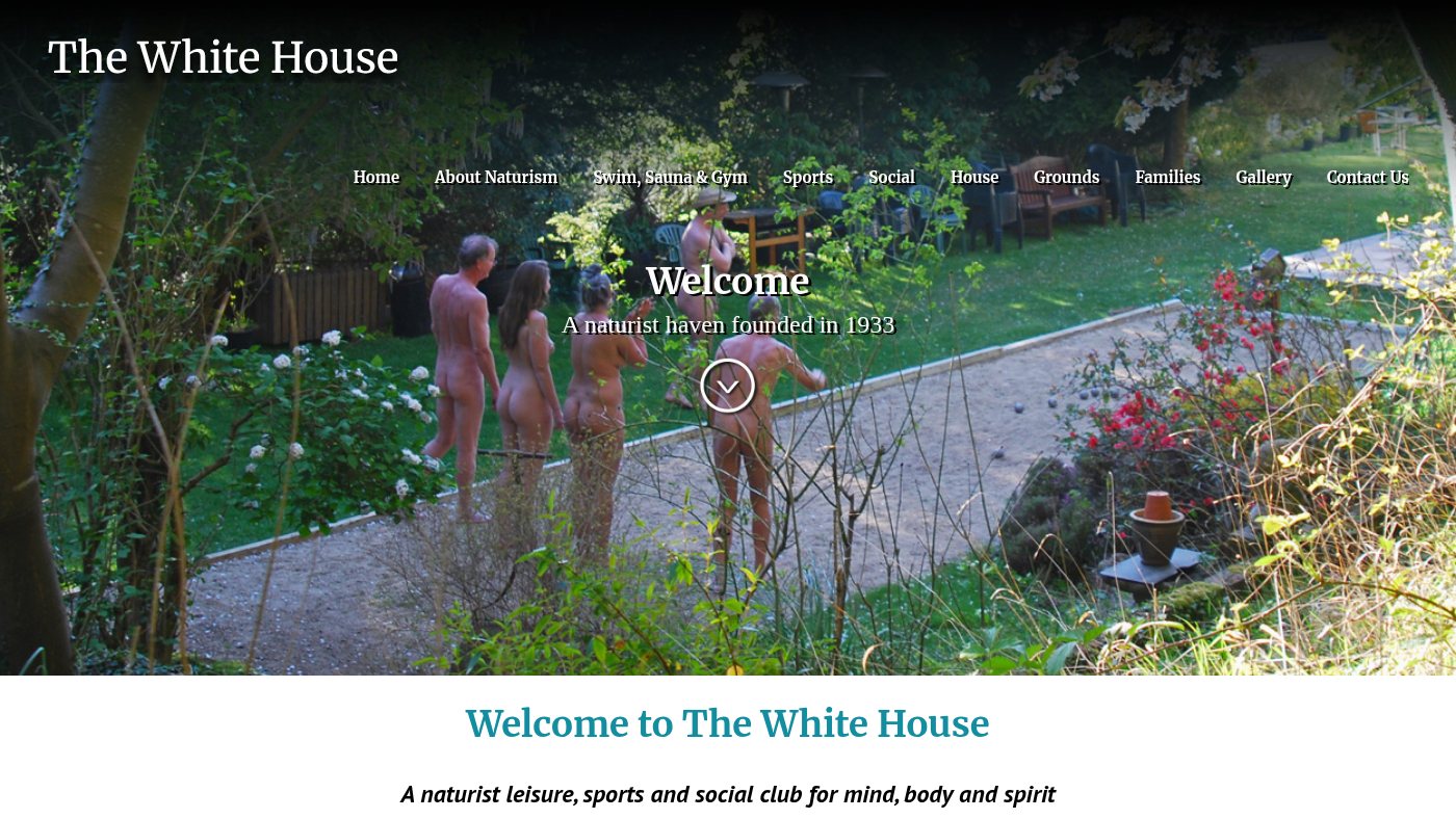The home page of whitehouseclub.org.uk