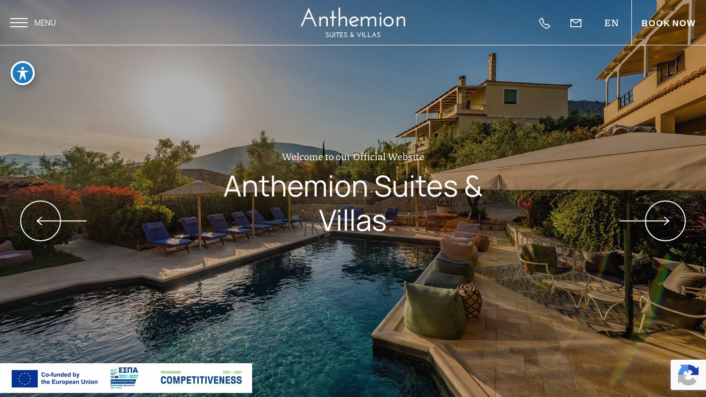 The home page of anthemion.gr