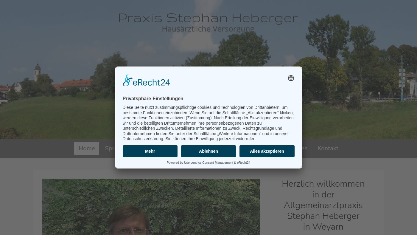 The home page of arzt-weyarn.de