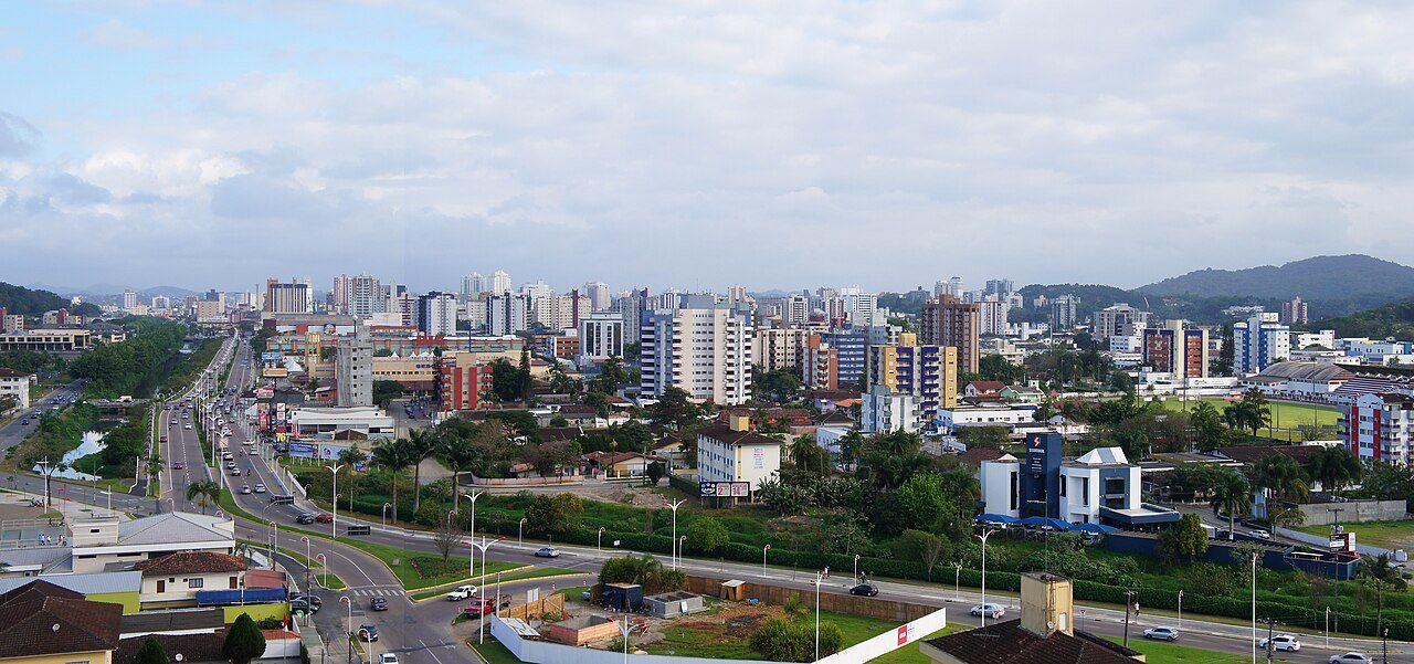 Veduta panoramica del centro di Joinville