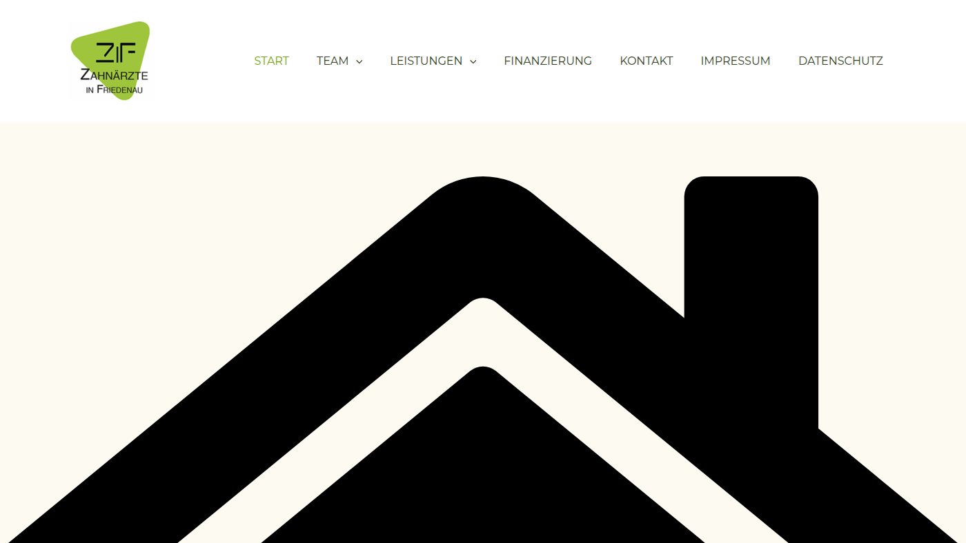 The home page of zahnpraxis-friedenau.de