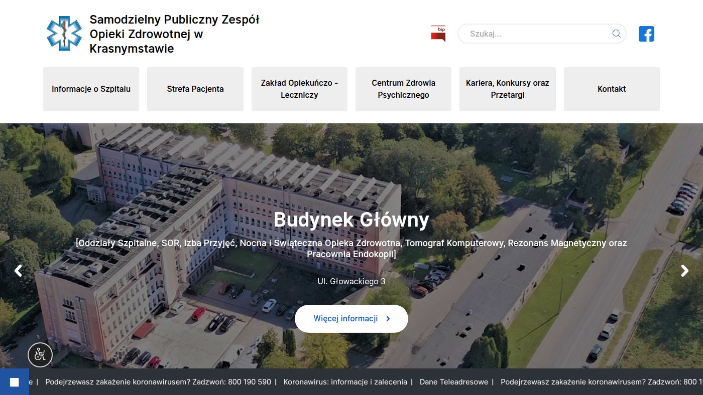 The home page of spzozkrasnystaw.pl
